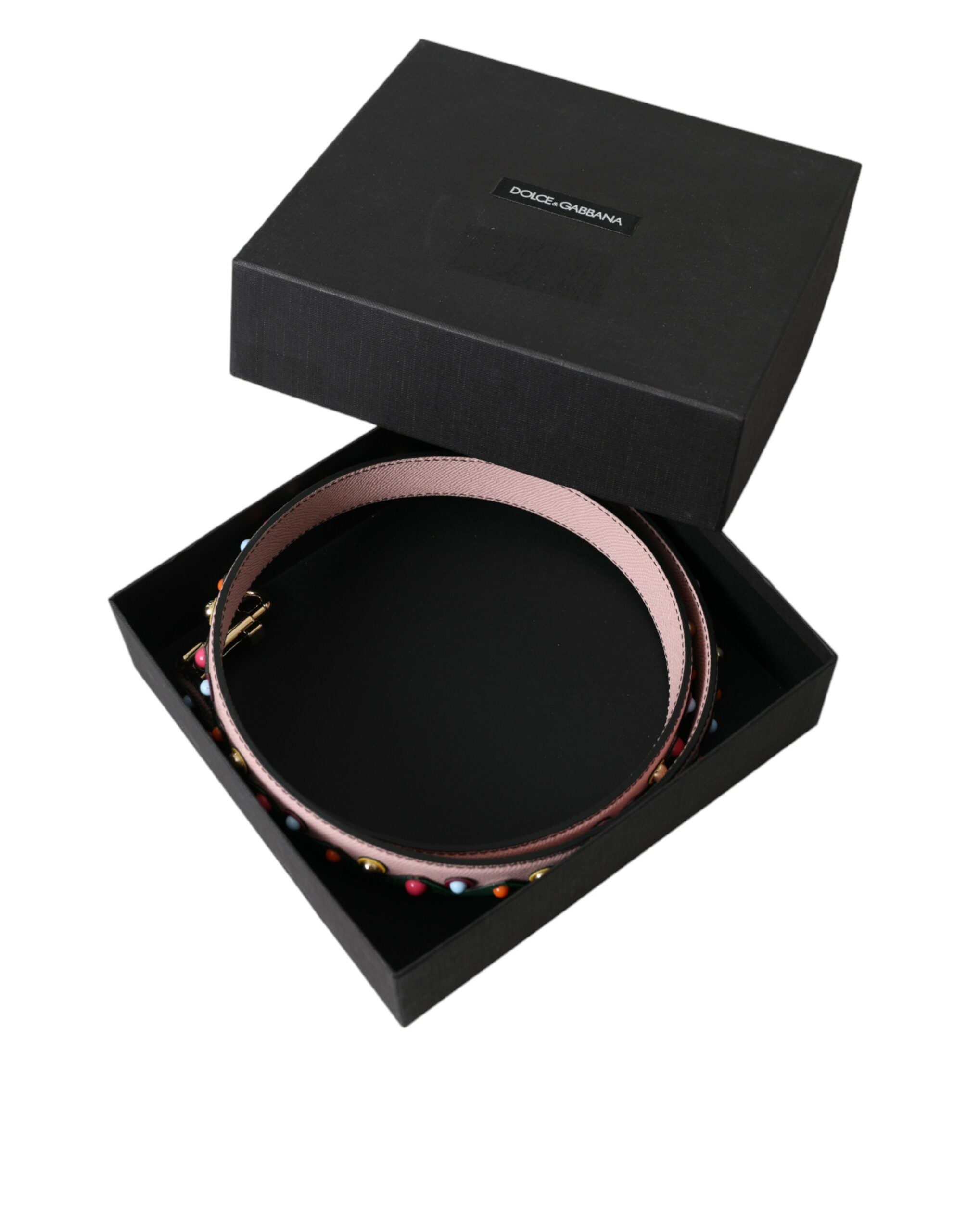 Dolce & Gabbana Tracolla per Borsa in Pelle Rosa