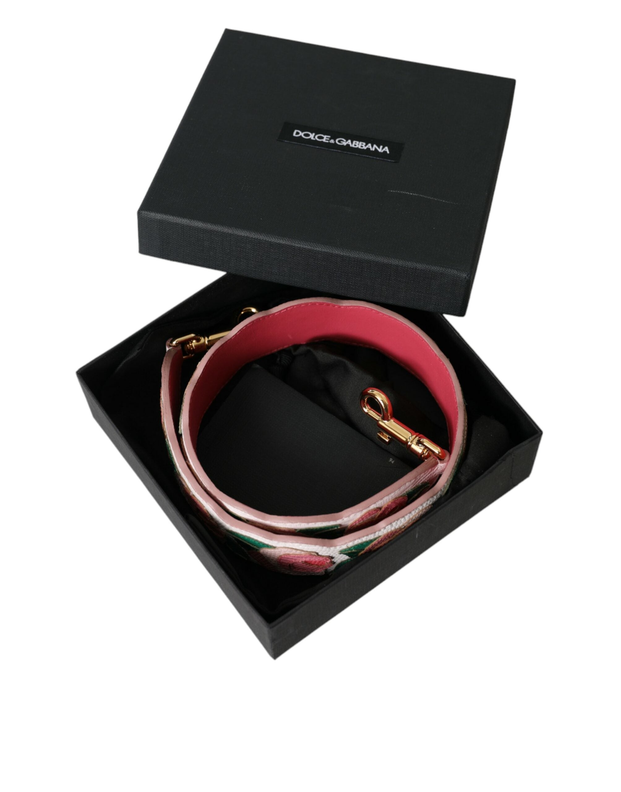Dolce & Gabbana Tracolla in pelle bianca floreale
