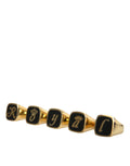 Dolce & Gabbana Anello set di 5 ROYAL in ottone dorato e smalto