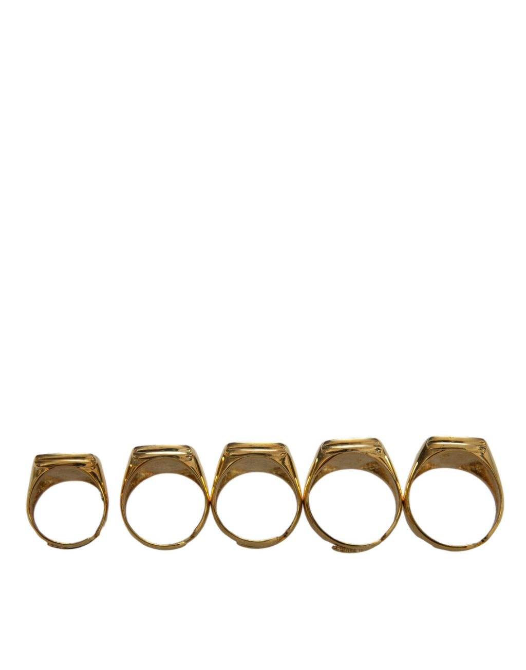 Dolce & Gabbana Anello set di 5 ROYAL in ottone dorato e smalto