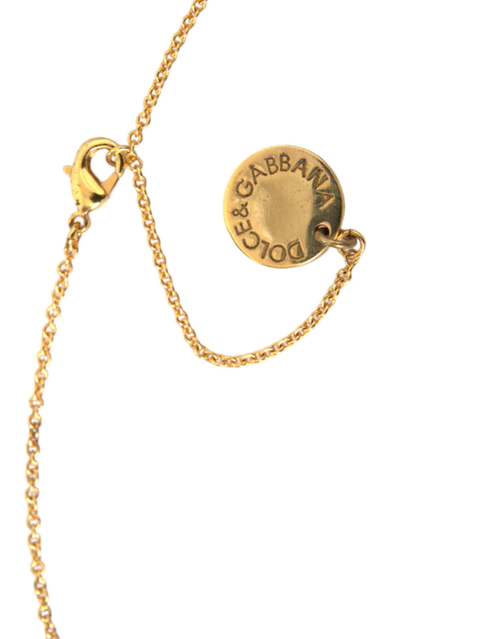 Collana Dolce & Gabbana con ciondolo a cuore per cane in ottone dorato