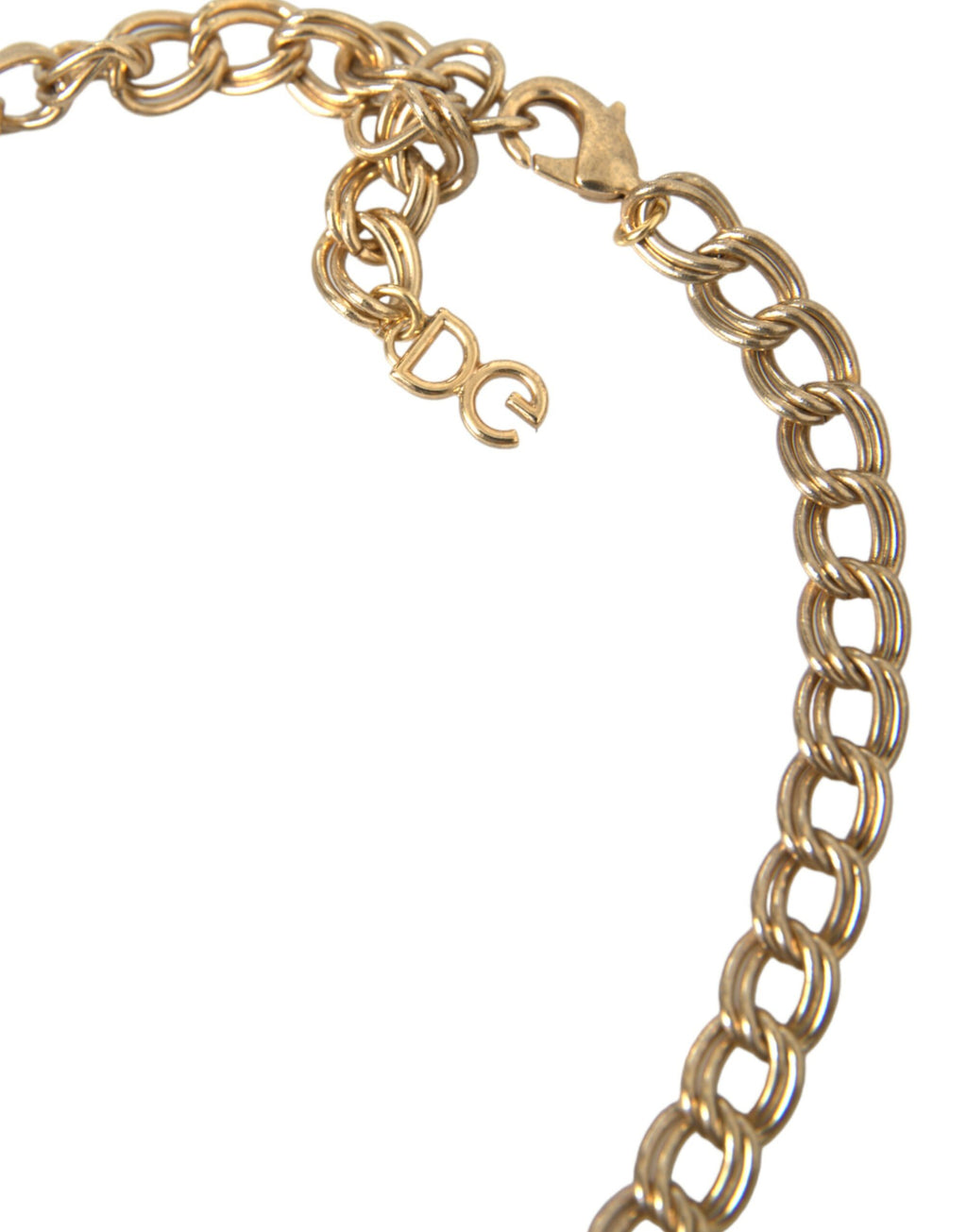 Collana Dolce & Gabbana con ciondolo a croce, fragola e stella con catena d'oro