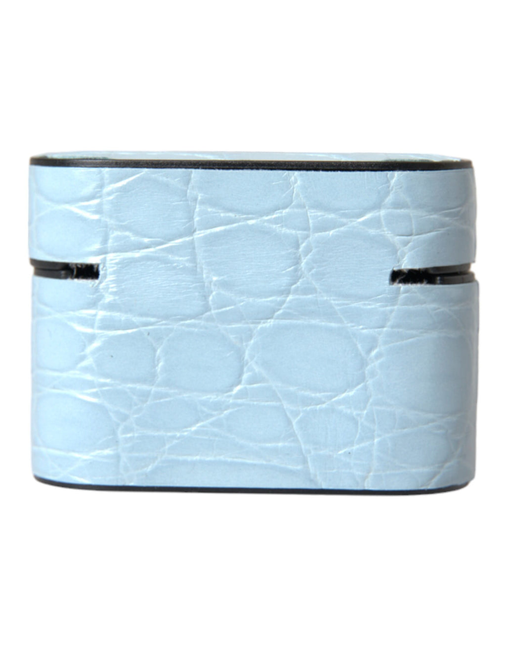 Dolce & Gabbana Light Blue Custodia Airpods in Pelle con Logo in Metallo