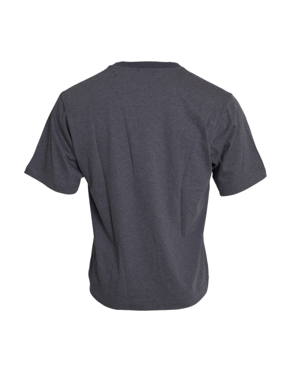Dolce & Gabbana T-shirt a maniche corte girocollo in cotone grigio