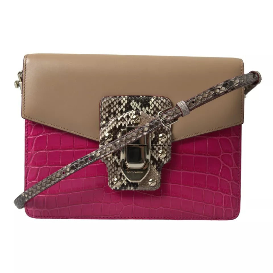 Dolce & Gabbana Borsa a Spalla LUCIA in Pelle Multicolore