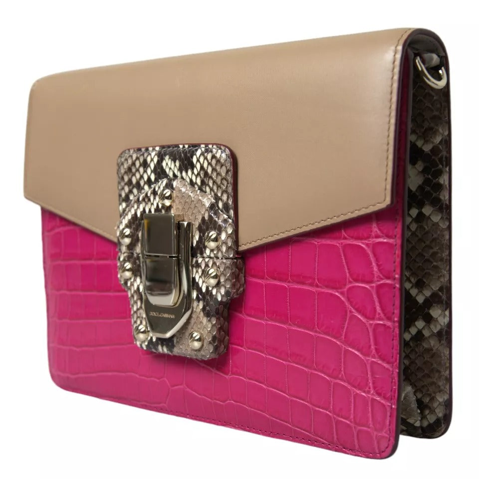 Dolce & Gabbana Borsa a Spalla LUCIA in Pelle Multicolore