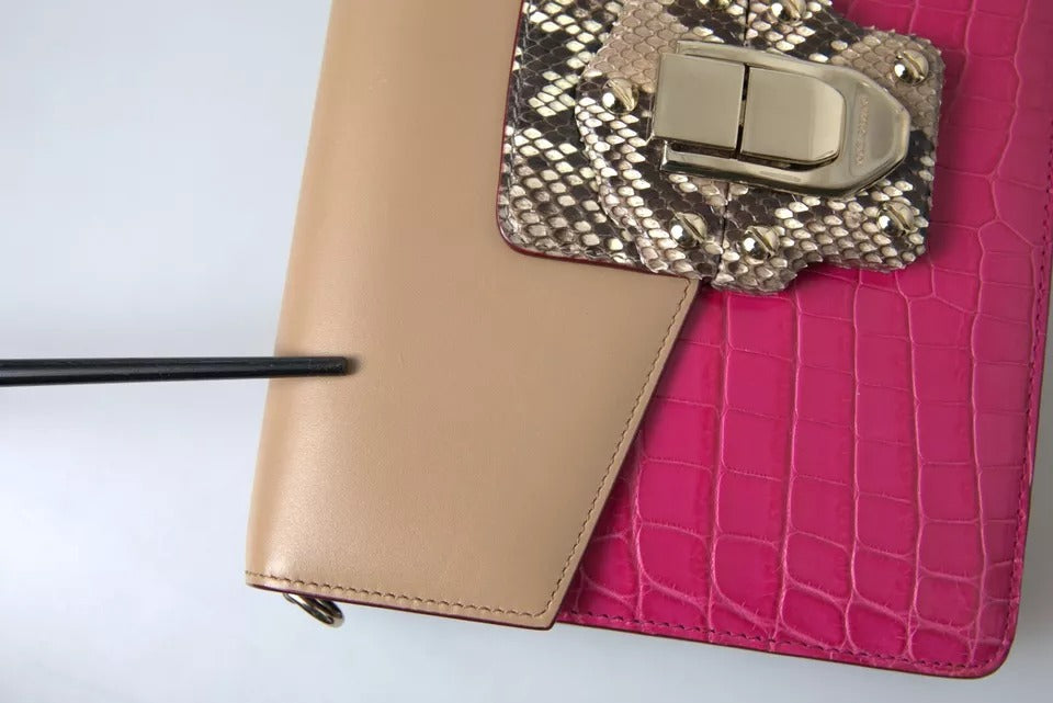 Dolce & Gabbana Borsa a Spalla LUCIA in Pelle Multicolore
