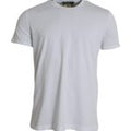 T-shirt girocollo a maniche corte in cotone bianco Dolce & Gabbana