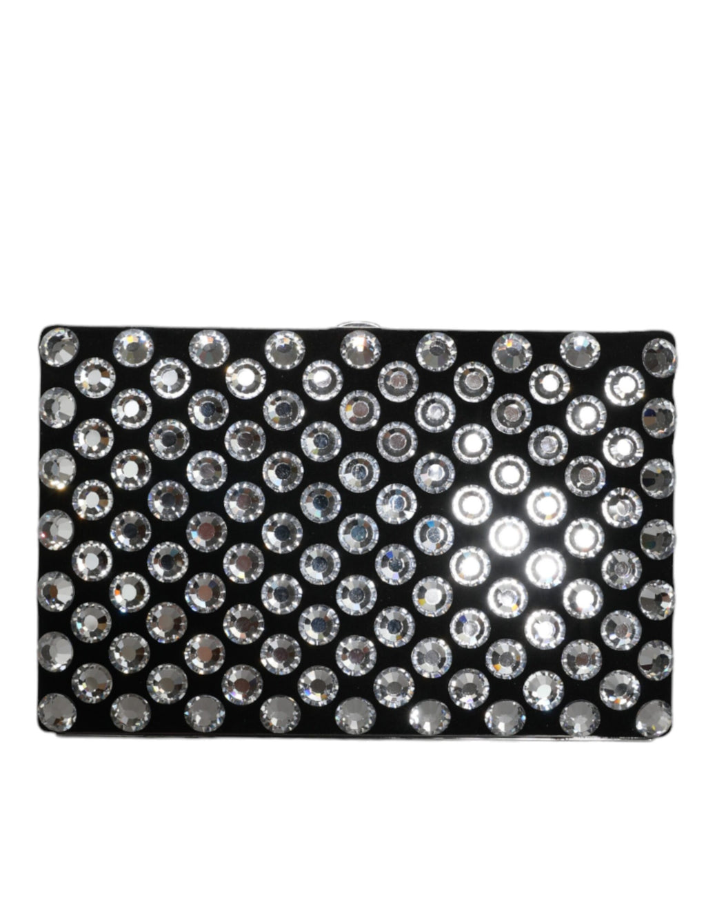 Dolce & Gabbana Borsa da sera Pochette in velluto nero con cristalli