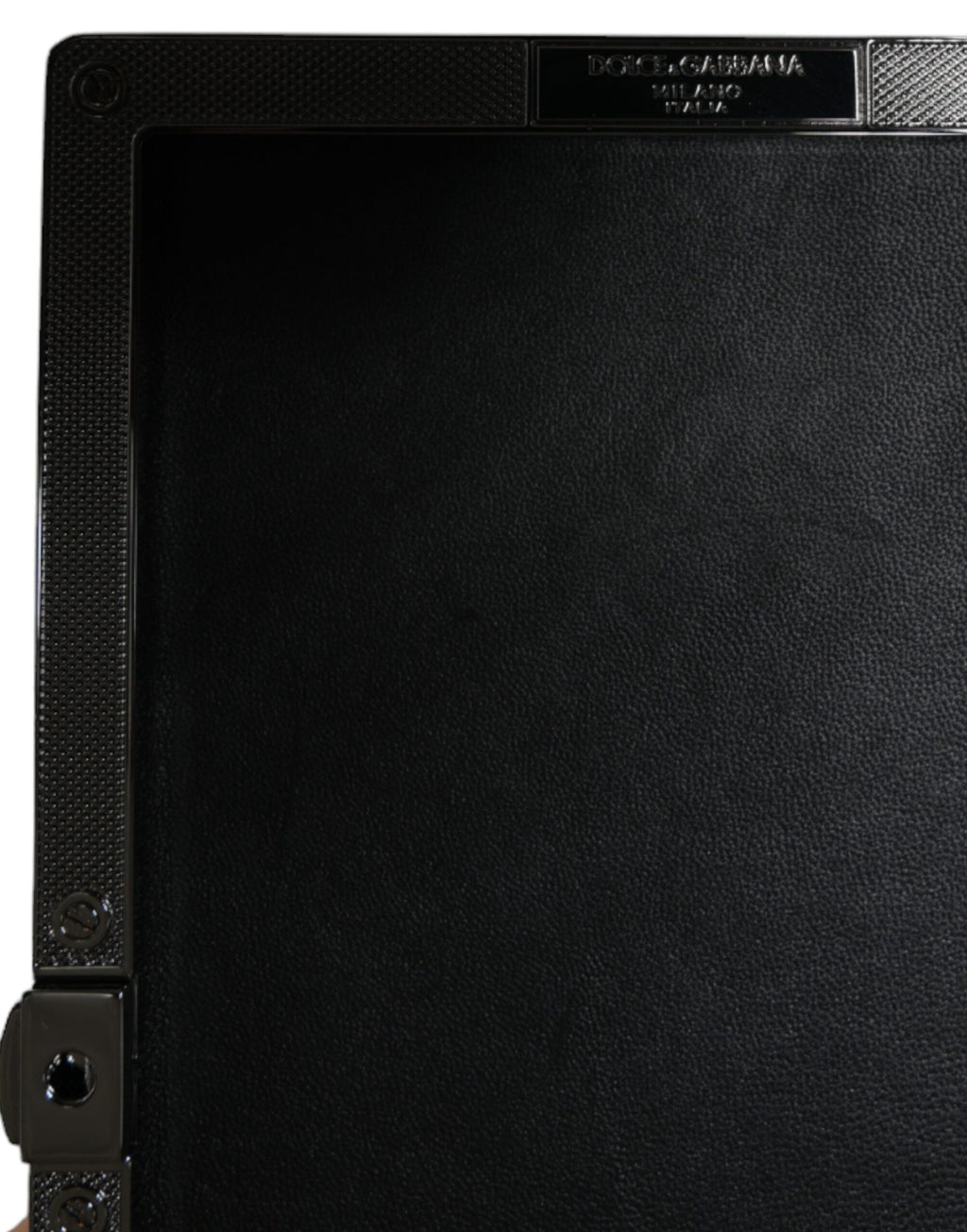 Dolce & Gabbana Borsa da sera Pochette in velluto nero con cristalli