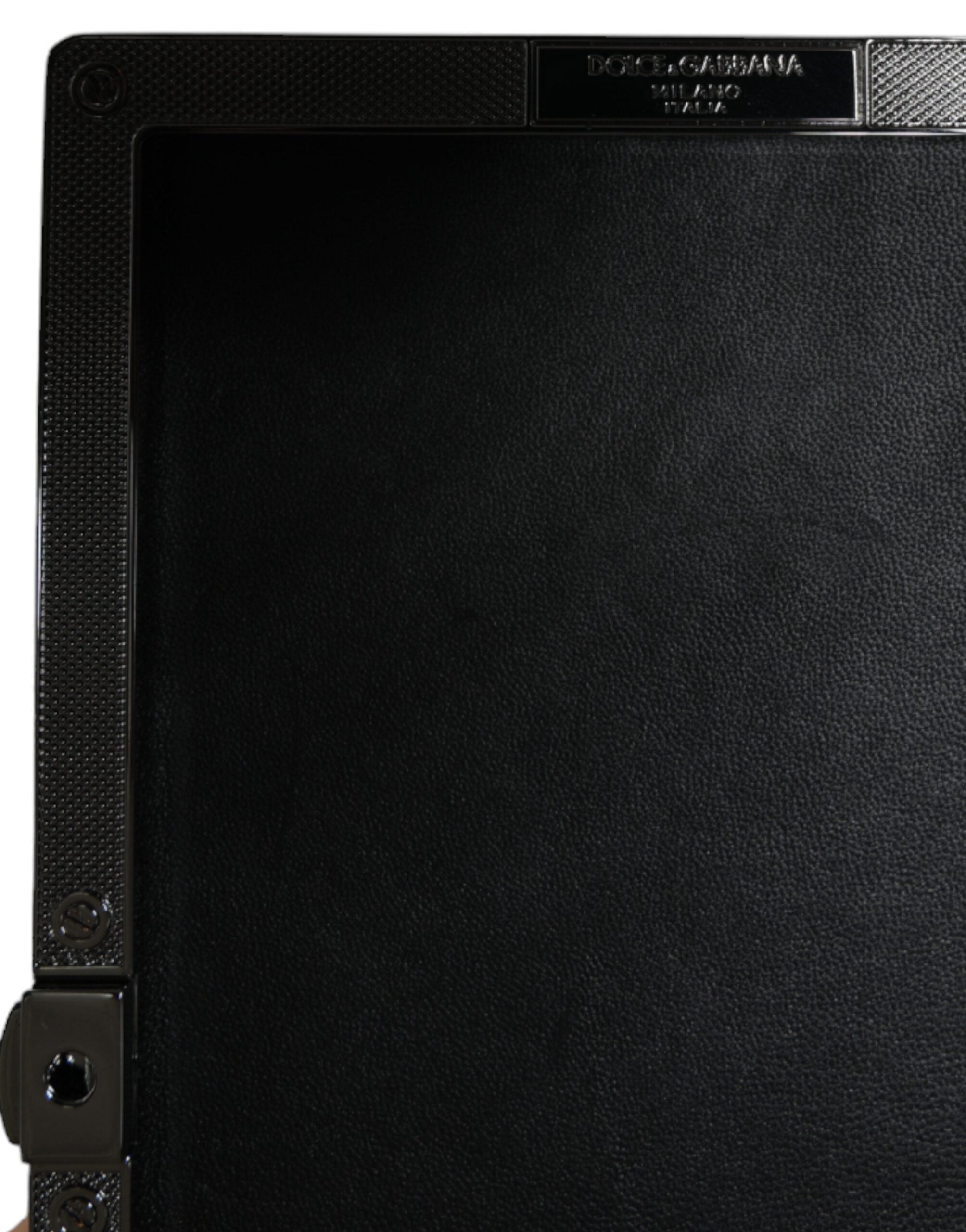 Dolce & Gabbana Borsa da sera Pochette in velluto nero con cristalli