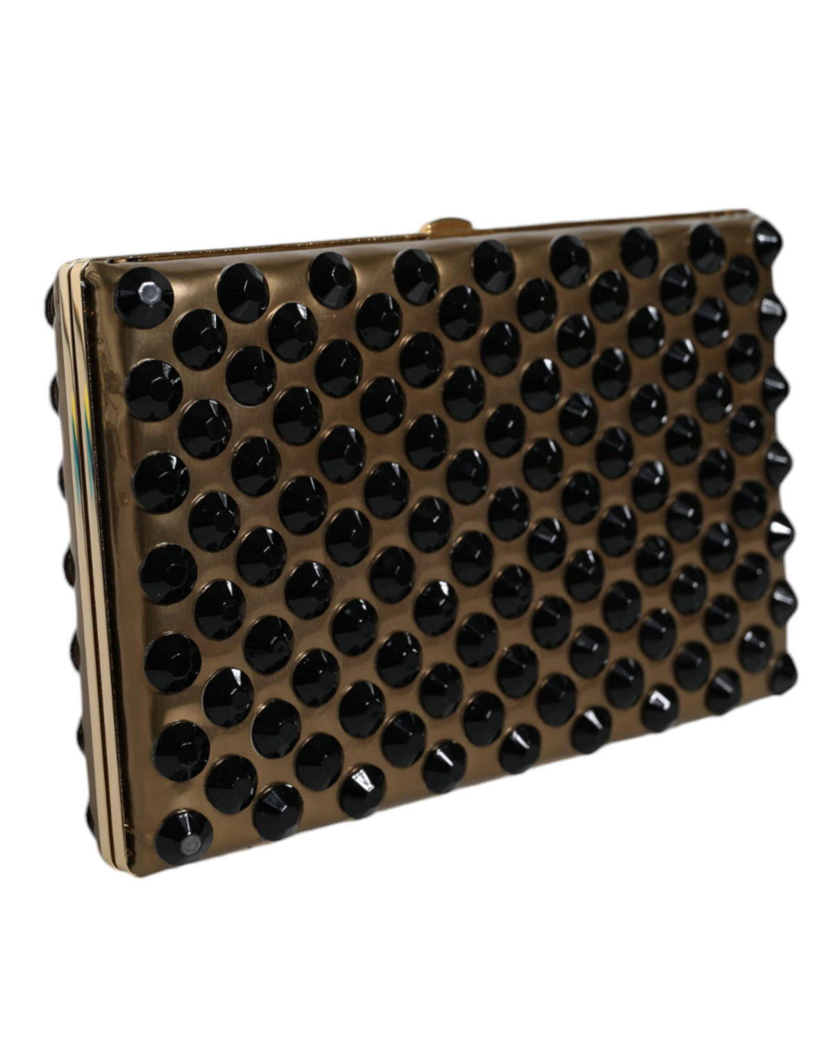 Dolce & Gabbana Clutch Bifold in Cristallo Oro Borsa da Sera da Donna