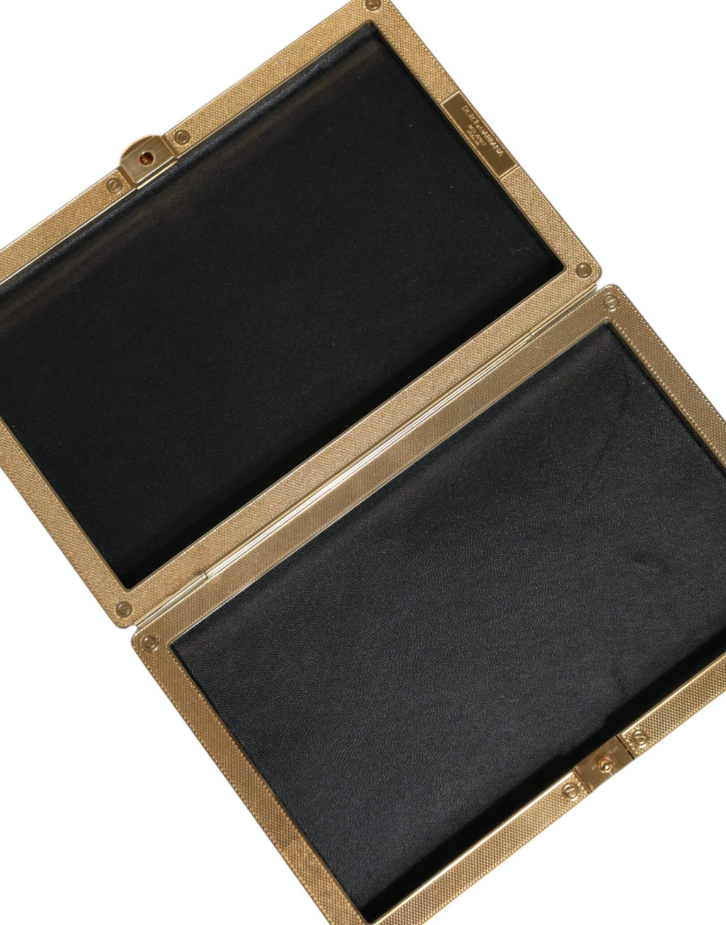 Dolce & Gabbana Clutch Bifold in Cristallo Oro Borsa da Sera da Donna