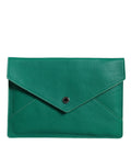 Dolce & Gabbana Borsa in pelle verde Clutch Mini Borsa Pochette Custodia per tablet