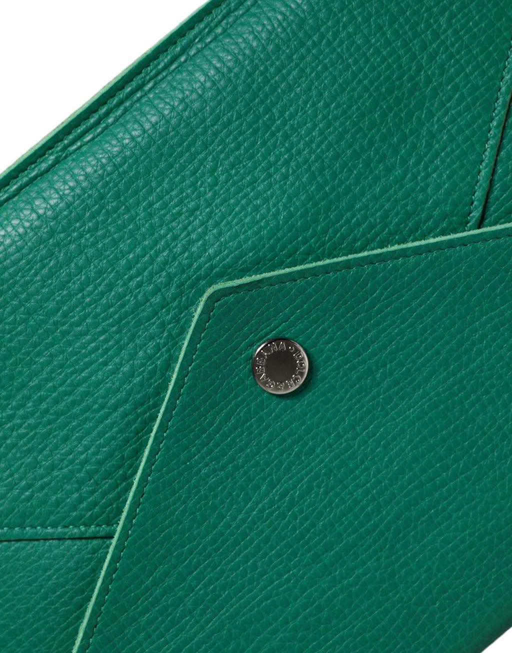 Dolce & Gabbana Borsa in pelle verde Clutch Mini Borsa Pochette Custodia per tablet