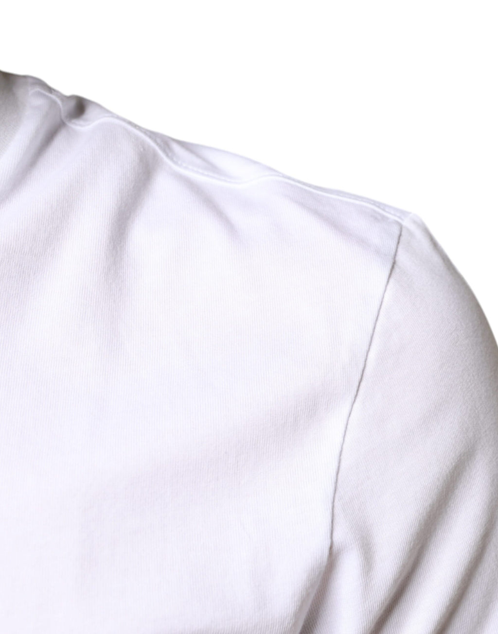 T-shirt casual Dolce & Gabbana in cotone bianco con applicazione DG