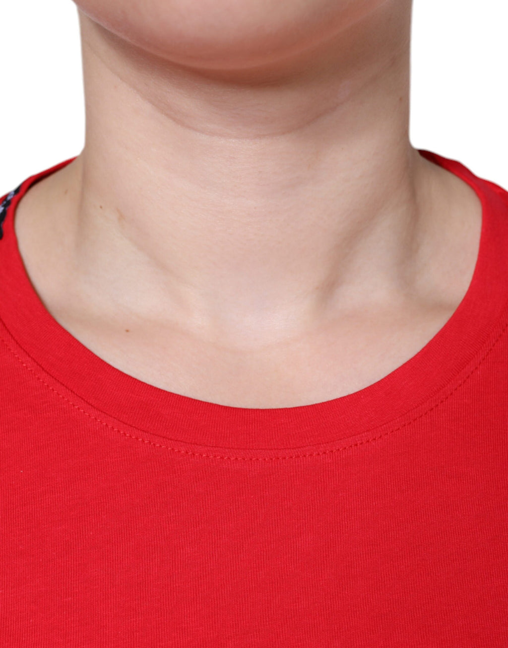 Dolce & Gabbana T-shirt girocollo manica corta in cotone rosso