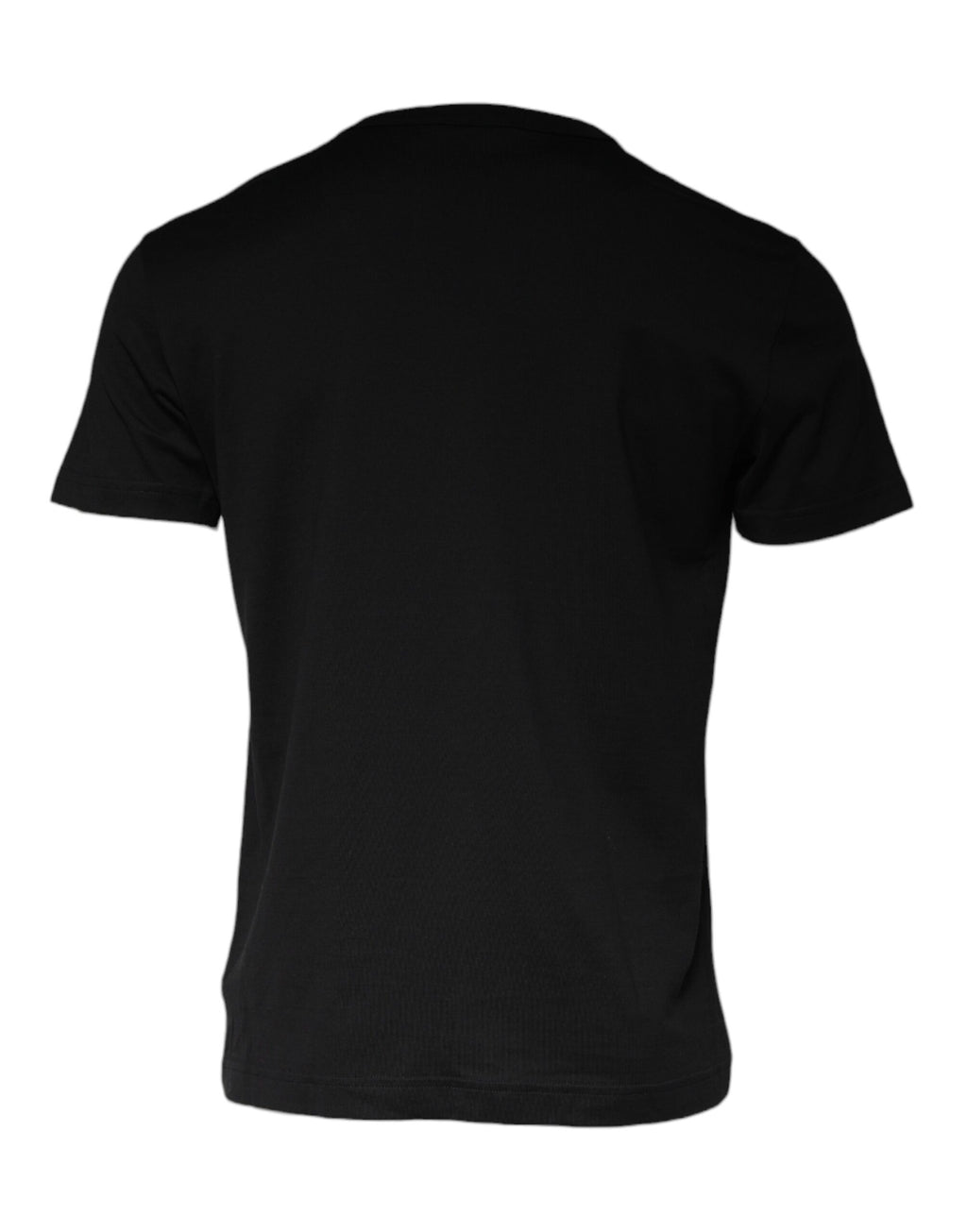 T-shirt Dolce & Gabbana nera in cotone con collana decorativa
