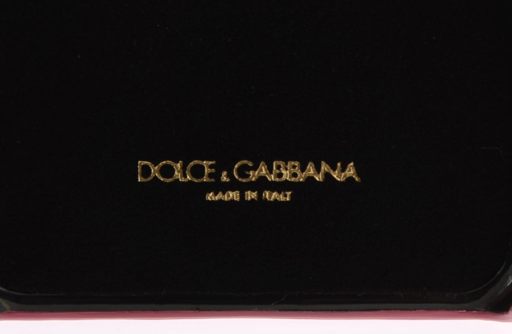 Cover per cellulare Dolce & Gabbana in pelle rosa a cuore