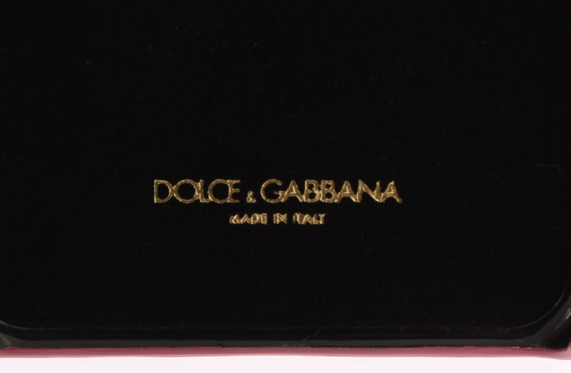 Cover per cellulare Dolce & Gabbana in pelle rosa a cuore