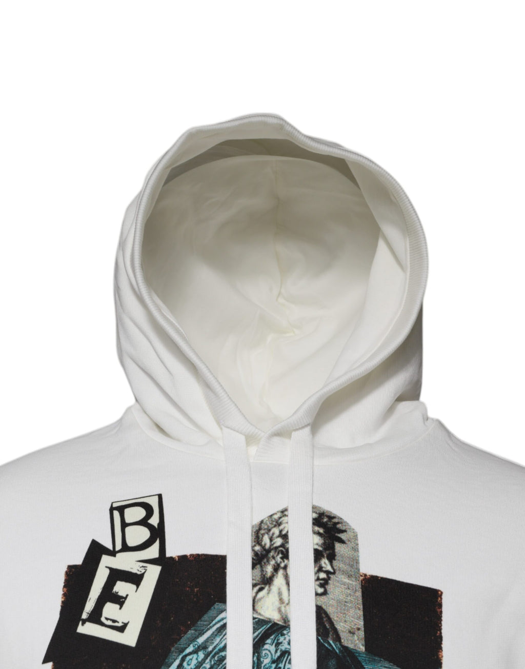 Felpa con cappuccio Dolce & Gabbana Caesar in cotone bianco