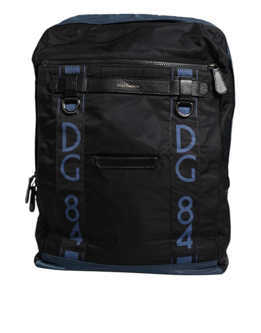 Dolce & Gabbana Zaino Scuola Nero in Nylon con Logo DG
