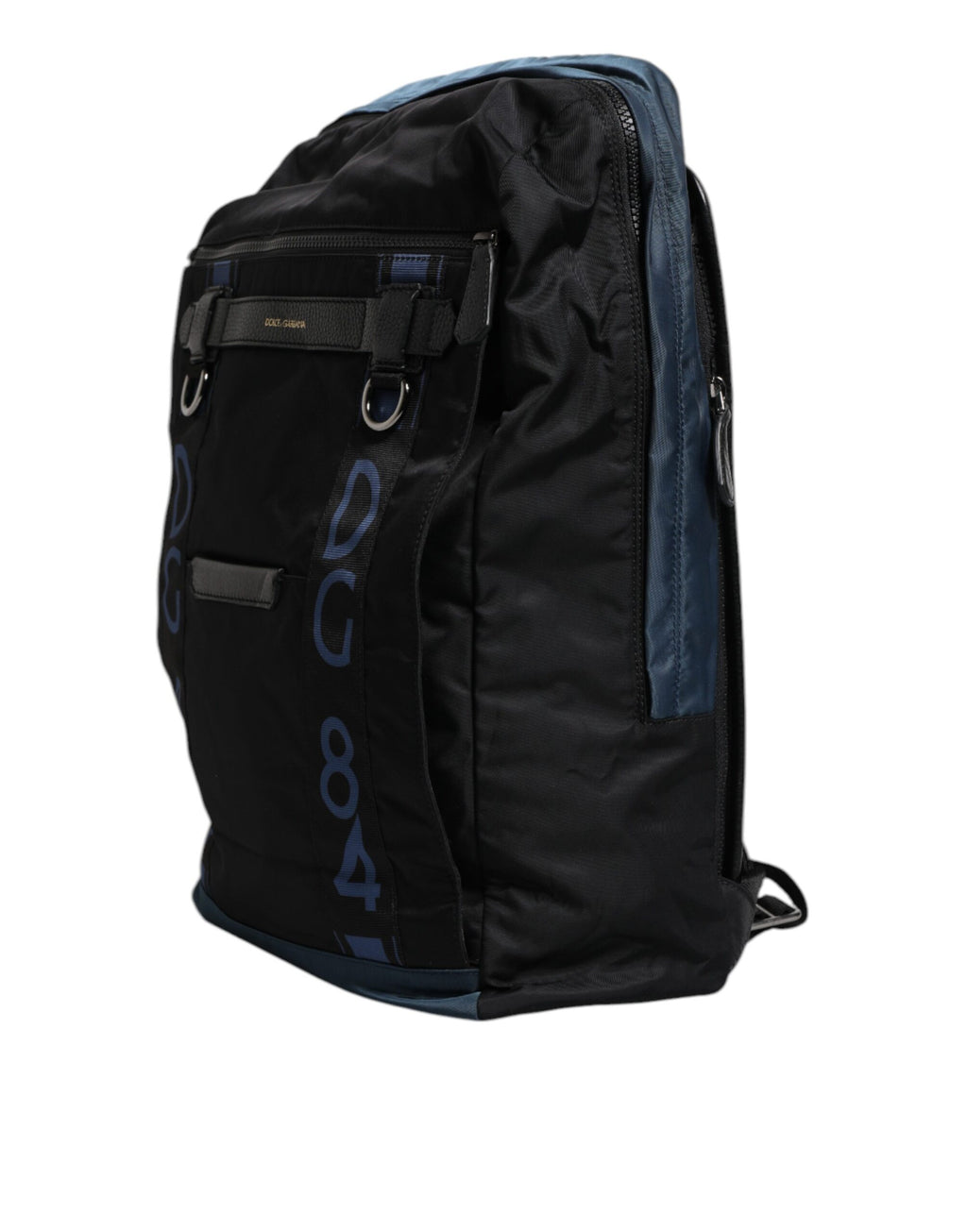 Dolce & Gabbana Zaino Scuola Nero in Nylon con Logo DG