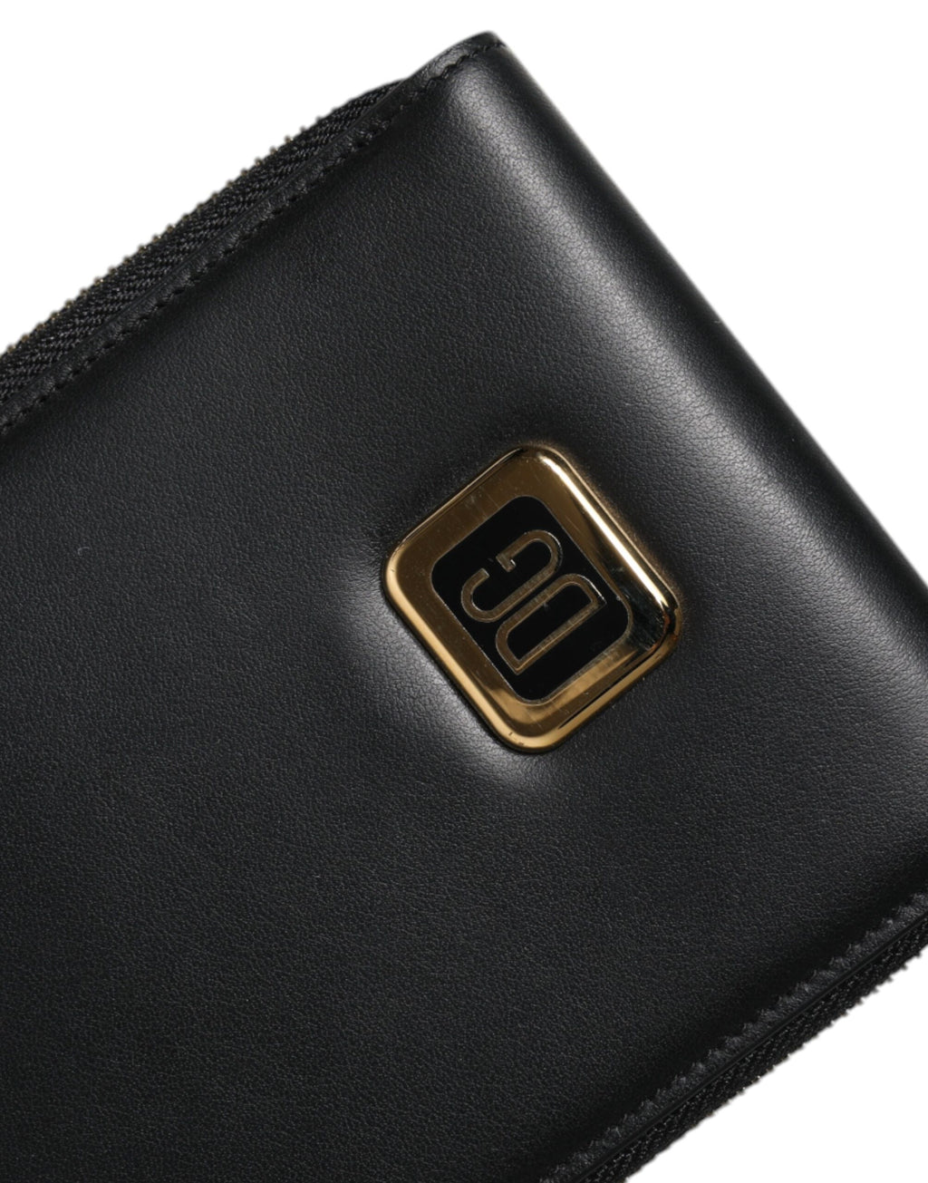 Dolce & Gabbana Portamonete Portacarte con Logo e Cinturino da Collo in Pelle Nera