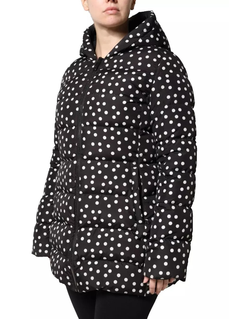 Dolce & Gabbana Giacca Reversibile Nera con Cappuccio in Poliestere