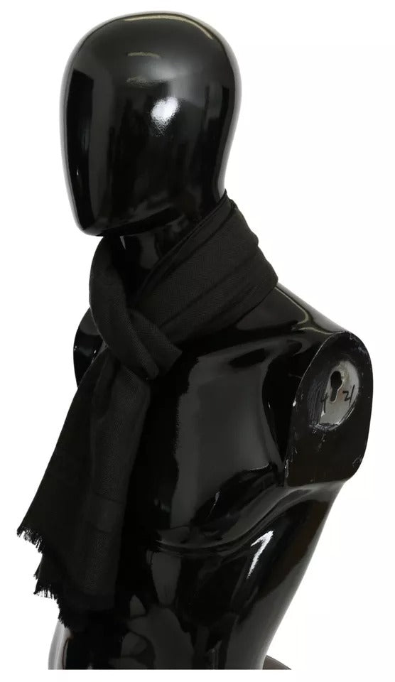 Sciarpa/scialle in cashmere avvolgente verde marrone Dolce & Gabbana