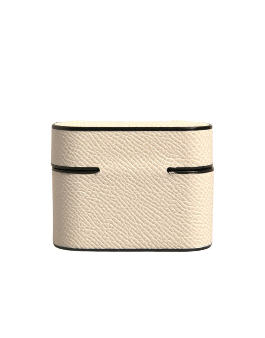 Dolce & Gabbana Custodia per Airpods in Pelle Bianca con Placca Logo in Metallo