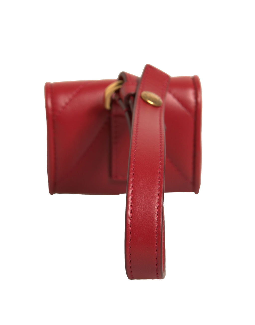 Custodia per Airpod Dolce & Gabbana Devotion Heart con cinturino in pelle nera