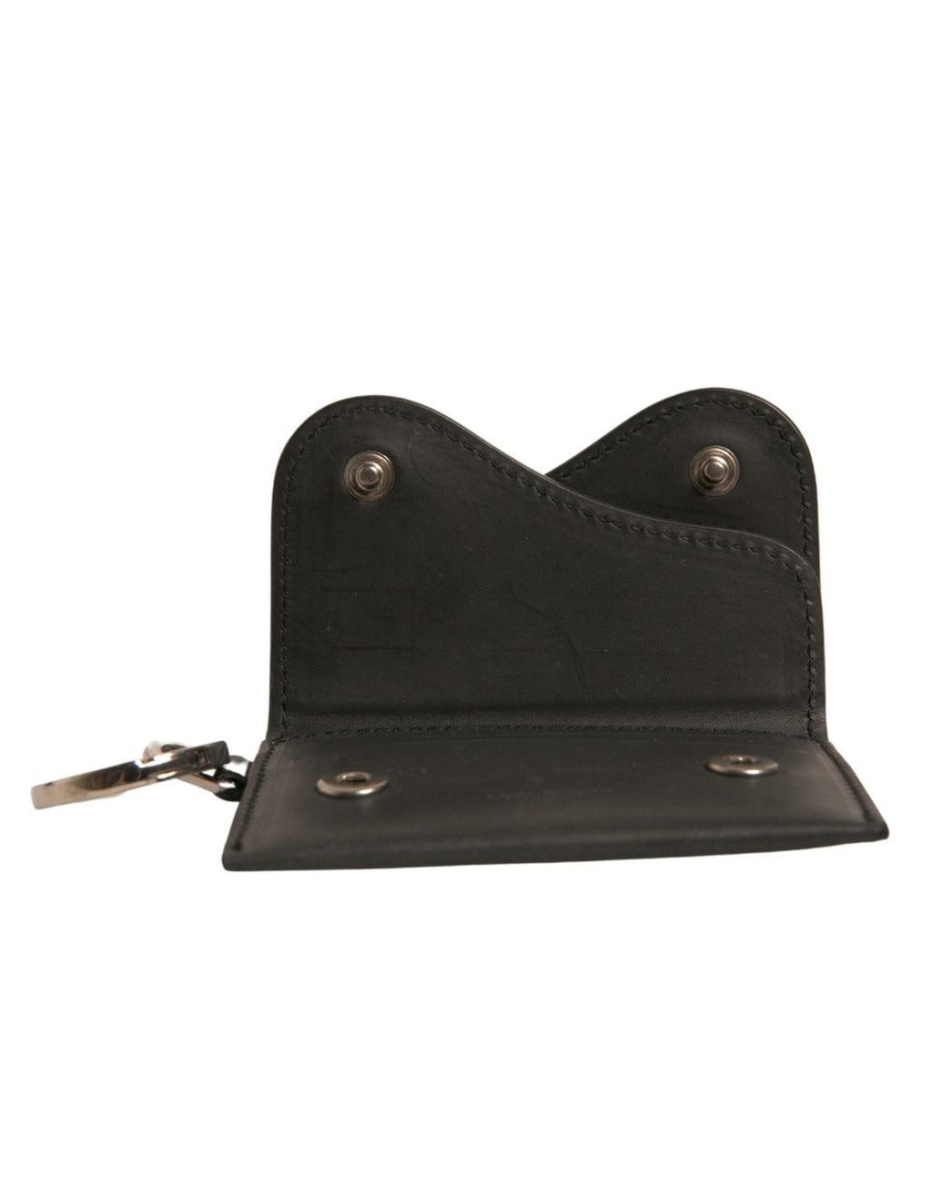 Dolce & Gabbana Portachiavi Portacarte in Pelle Nera