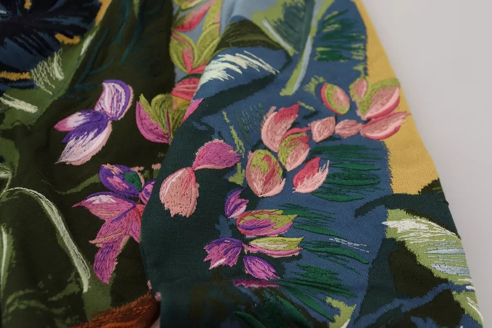 Dolce & Gabbana Maglione in lana e seta con logo Jungle