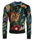 Dolce & Gabbana Maglione in lana e seta con logo Jungle