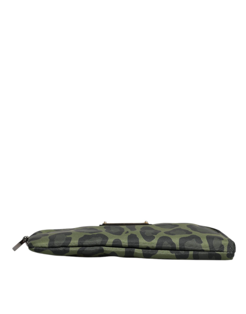 Borsone Multifunzionale Dolce & Gabbana in Pelle Leopardo Verde con Targhetta Logo