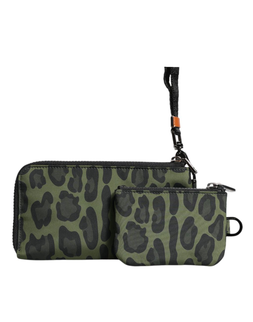 Borsone Multifunzionale Dolce & Gabbana in Pelle Leopardo Verde con Targhetta Logo