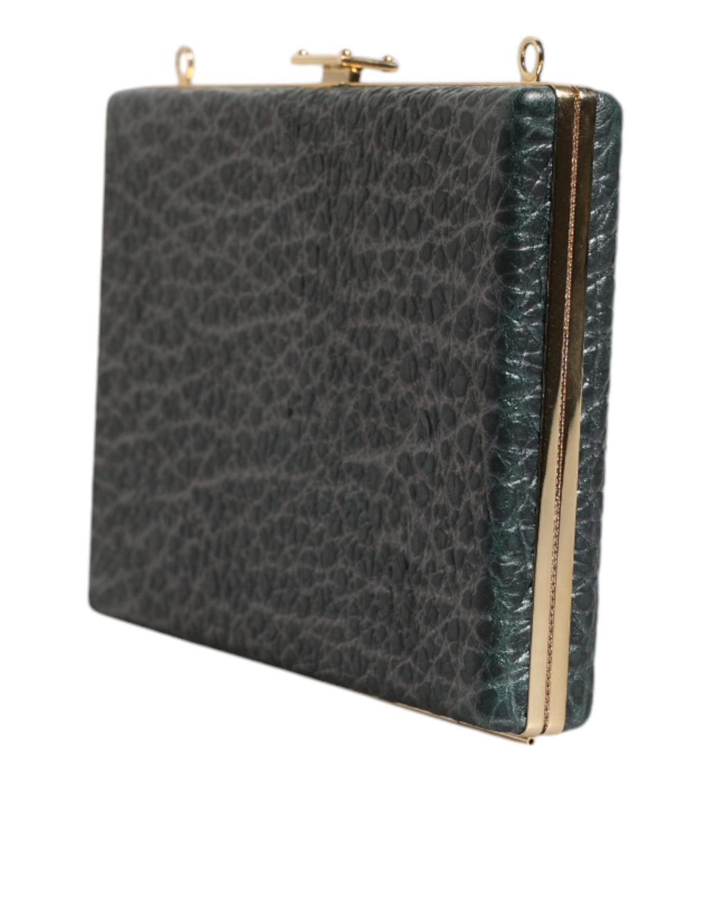 Dolce & Gabbana Borsa Clutch a Tracolla da Sera in Pelle Nera