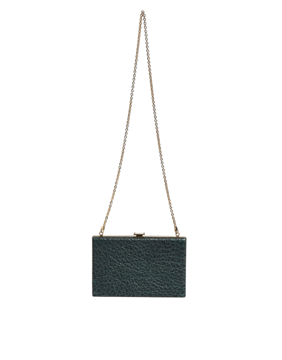 Dolce & Gabbana Borsa Clutch a Tracolla da Sera in Pelle Nera