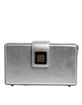 Borsa a tracolla Dolce & Gabbana DG BOX in pelle argento metallizzato