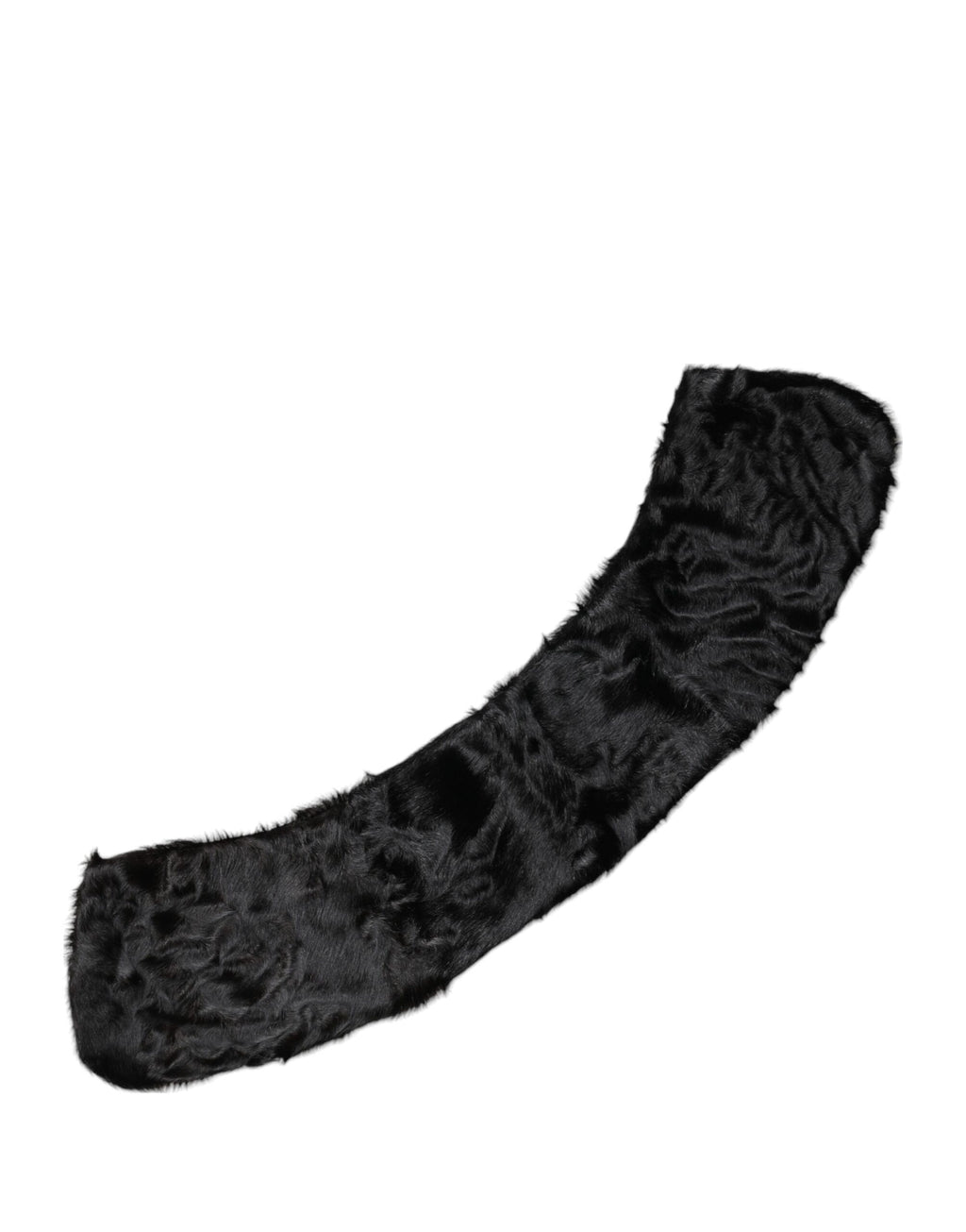 Dolce & Gabbana Scaldacollo Donna in Pelliccia d'Agnello Nera Sciarpa