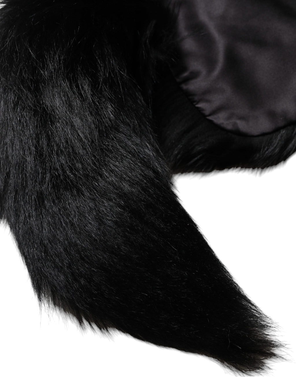 Sciarpa scaldacollo in pelliccia di volpe nera Dolce & Gabbana