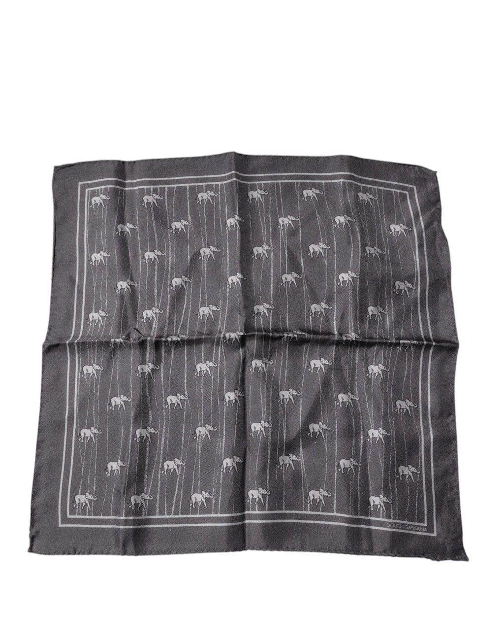 Fazzoletto Foulard Dolce & Gabbana Fantasia Elefante Marrone
