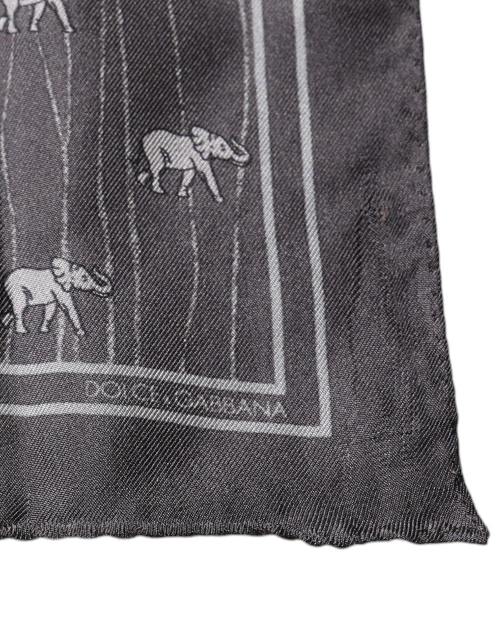 Fazzoletto Foulard Dolce & Gabbana Fantasia Elefante Marrone