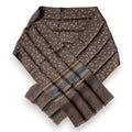 Sciarpa Dolce & Gabbana "Brown Fantasy" in seta con fascia da collo