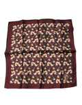 Fazzoletto Foulard Quadrato in Seta Dolce & Gabbana Arancio Bordeaux