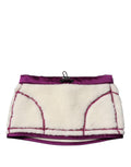 Sciarpa Scaldacollo in Pile Cashmere Dolce & Gabbana Bianco Viola