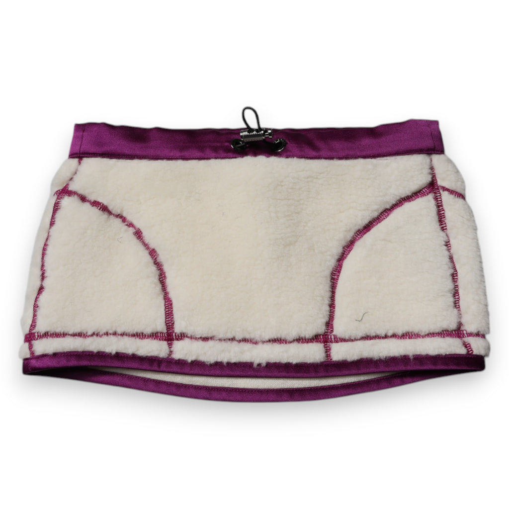 Sciarpa Scaldacollo in Pile Cashmere Dolce & Gabbana Bianco Viola
