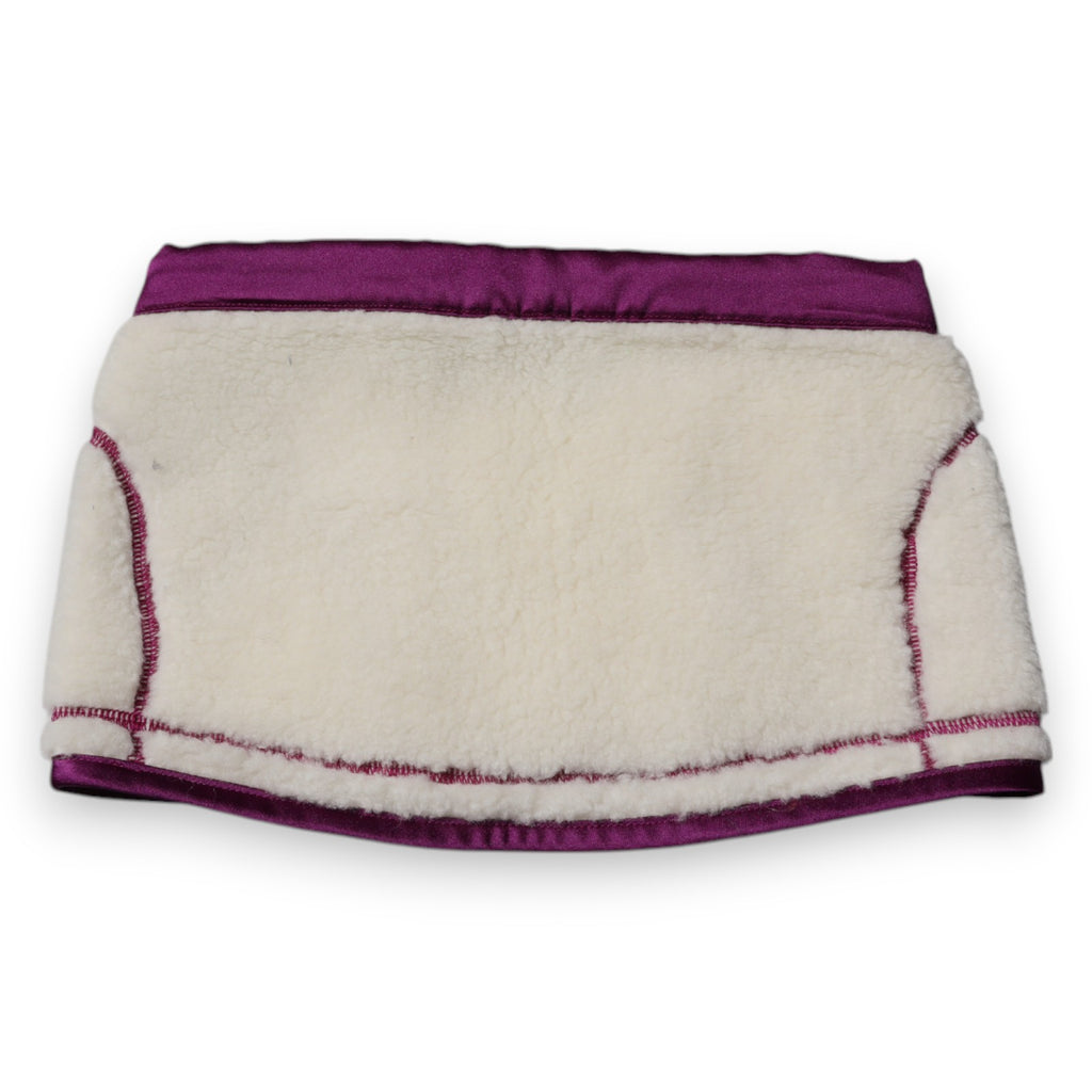 Sciarpa Scaldacollo in Pile Cashmere Dolce & Gabbana Bianco Viola