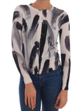Cardigan leggero in seta con motivo "pennellata" Dolce & Gabbana